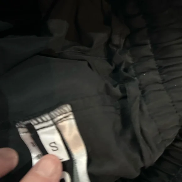 Street Y2K Punk Nylon & Lace Skirt Wide Leg Pants Combo Black S Whimsigoth - Picture 11 of 16